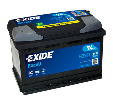 Акумуляторна батарея Exide Excell 6СТ-74 (EB741) (680А)