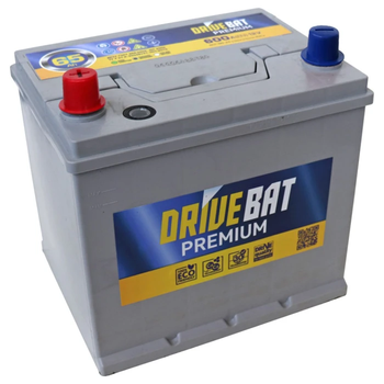 Акумуляторна батарея DRIVEBAT Premium 6СТ-65 АЗІЯ (600А)