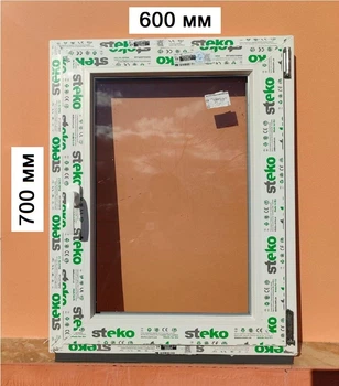Окно Steko 600х700 мм. (3-стекла/аргон) правое