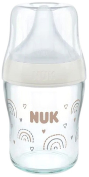 Пляшечка для годування Nuk Perfect Match Stars Glass прозора 120 мл (4008600434320)