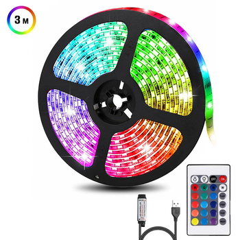 Світлодіодна стрічка Inspire RGB LED USB 5V 3 м (24ir28r3)