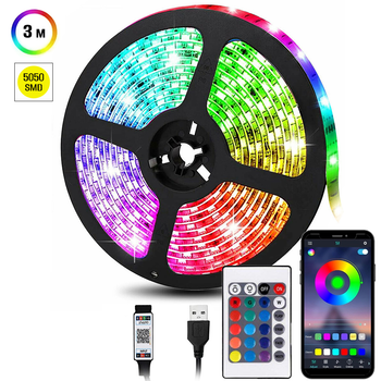 Світлодіодна стрічка Inspire RGB LED USB 5V 3 м (24bt50r3)