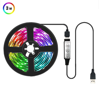Світлодіодна стрічка Inspire RGB LED USB 5V 3 м (3k25r3)