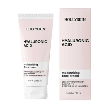 Зволожувальний крем для обличчя з гіалуроновою кислотою Hollyskin Hyaluronic Acid Face Cream 50 мл