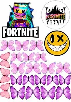 Сахарная картинка Фортнайт (Fortnite) А4 (p2005)