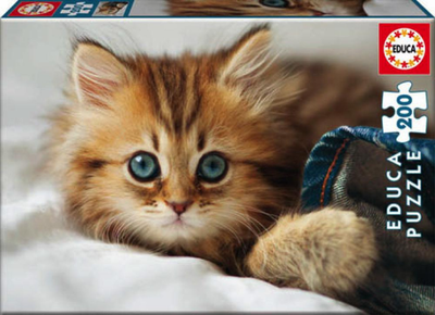 Puzzle Educa Kitten 200 elementów (80-17154) (8412668171541)