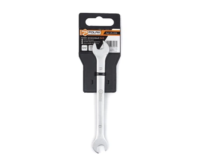 Ключ рожковый Polax CrV DIN 3110 Satin finish 8*9 мм (25-055)