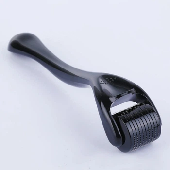 Дерма-ролик масажер для обличчя з мікроголками Чорний (M-9599BL)