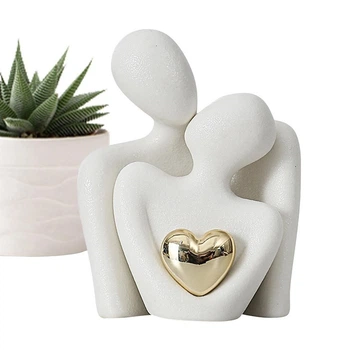 Статуетка для пар Golden Heart 7х3х9см Біла мала (M-9562S-W)