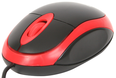 Миша Omega OM-06V USB Black/Red (5907595416467)