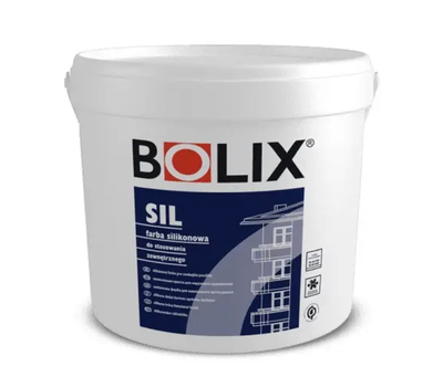 Краска фасадная силиконовая матовая BOLIX SIL Белая 10 л