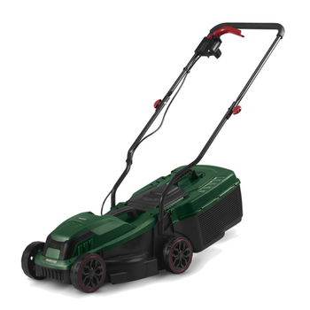 Газонокосилка электрическая Parkside PRM 1200 A1 травокосилка с питанием от сети 1200 Вт на 3 уровня высоты среза с шириной 30 см мешок на 30 л