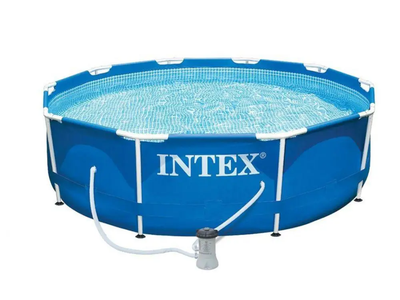 Бассейн каркасный Metal Frame Pool Intex арт 28202 г. 305х76 см с фильтром насосом