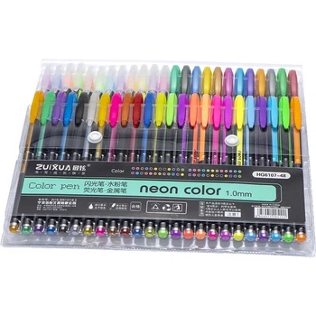 Гелевые ручки цветные Набор 48 цветов "Neon color"