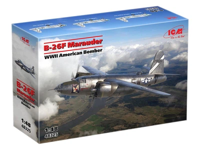 Сборная модель ICM – B-26F Marauder, Американский бомбардировщик 2 СВ 48325