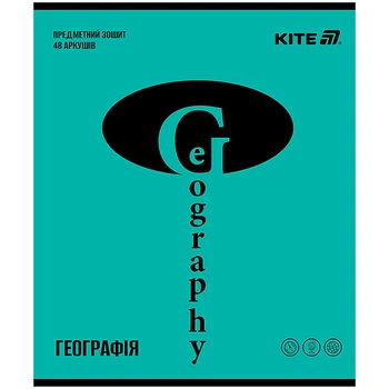Предметний зошит Kite Bright Географія 48 аркушів клітинка (k25-240-15)