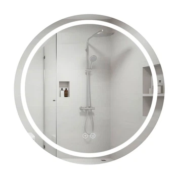 Зеркало Qtap Mideya с LED-подсветкой антизапотеванием сенсорное для ванной комнаты светодиодное 800х800 (600389)