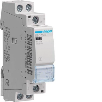 Модульный контактор 230V Hager ESC225 25A 2NO(НО) 2 нормально разомкнутых контакта