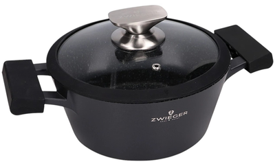 Garnek Zwieger Black Stone z pokrywką 28 cm (5903357373566)