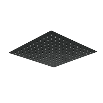 Лейка душевая WEZER потолочная WKY-21-BLACK, Ø200 мм, нержавеющая сталь, черный