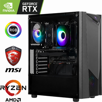 Игровой Компьютер MSI - Ryzen 7 9700X / GeForce RTX 5060 8ГБ / 32ГБ DDR5 / SSD 2TБ M.2 PCIe