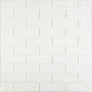 Панель стеновая 3D 700х770х2мм Белый Sticker Wall