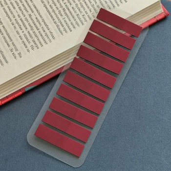 Полупрозрачные пластиковые стикеры для книг, 200 штук, однотонные стикеры-закладки, стикеры для книг и блокнотов, липкие закладки. з-204