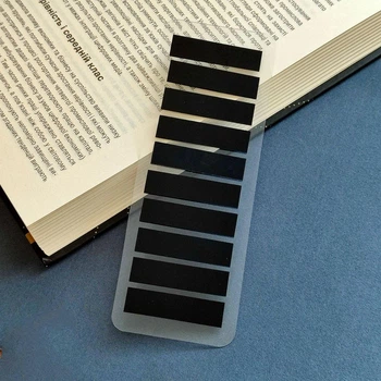 Полупрозрачные пластиковые стикеры для книг, 200 штук, однотонные стикеры-закладки, стикеры для книг и блокнотов, липкие закладки. з-200