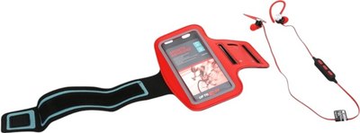 Słuchawki Platinet Sport Earphones + Armband Bluetooth Red (PM1075R)