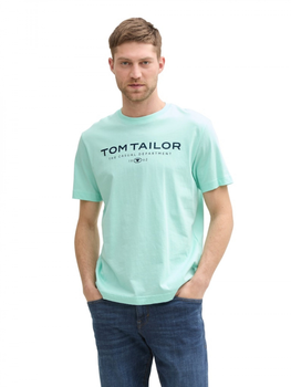 Футболка Tom Tailor Printed T-shirt XL Бірюзовий 1045773-37105