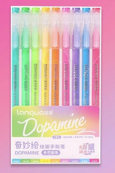Набір гелевих ручок Languo Dopamine 9 унікальних відтінків
