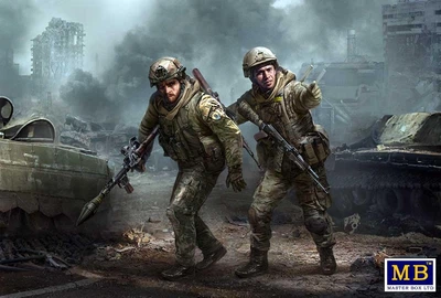 Збірна модель 1/35 Фігури Полк Азов, Оборона Маріуполя, березень 2022 MasterBox 35224