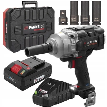 Аккумуляторный ударный гайковерт PARKSIDE PERFORMANCE PASSP 20-Li 4ah smart 1356Nm