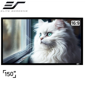 Проекційний екран ELITE SCREENS ER150WH1 настінний натяжний 150" 332x187см 16:9