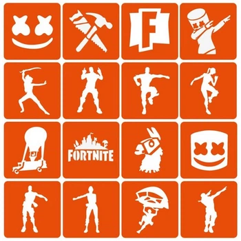 Набор трафаретов для биотату "Fortnite" Fortnite_simple-16