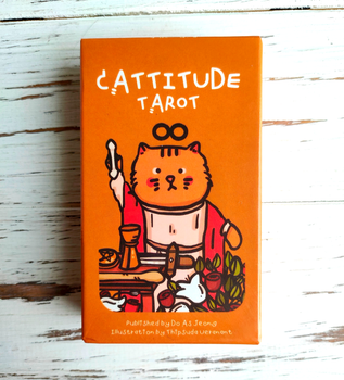 Карти Котяче Таро Cattitude Tarot 10.2х6 см