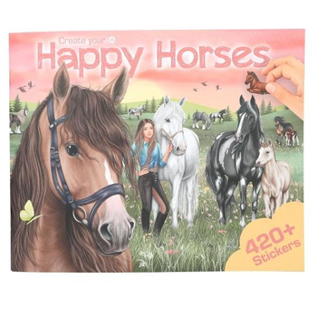 Zestaw kreatywny Depesche z naklejkami Happy Horses 13586A (4010070703080)