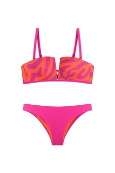 Купальник Push Up, плавки бразилиана Anabel Arto 44C/M Фуксия 324-28 (115227)