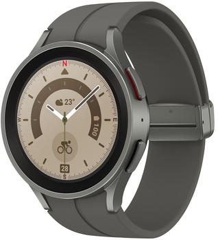Смарт-годинник Samsung Galaxy Watch 5 Pro 45mm Gray Titanium (SM-R920NZTAEUE) (RFAX30YVBQK) - Уцінка