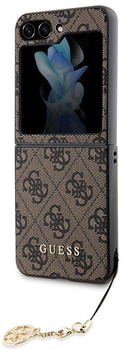 Etui plecki Guess 4G Charms Collection do Samsung Galaxy Z Flip 5 Brown (3666339171957) (955555906879117) - Outlet