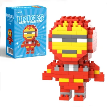 Конструктор фигурка BRICKS пиксели Железный человек 179 деталей F3021
