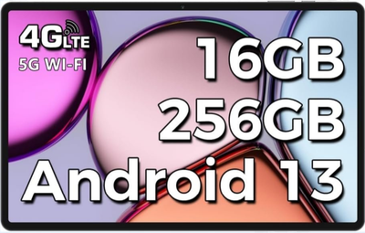 Планшет 10.1" Full HD TYD 109 Pro 8+8/256Gb 4G 2-SIM 8 ядер Android 13 8000 mAh Black