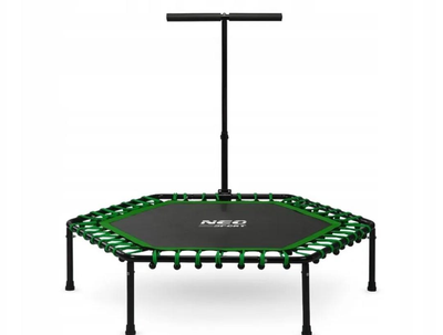 Фітнес-батут NEOSPORT FITNESS з ручкою 127 см до 100 кг.