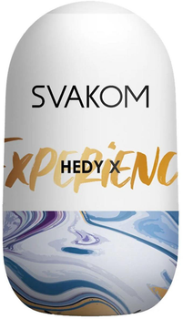 Мастурбатор-яйцо Svakom Hedy X Masturbator Experience 9х5 см Голубой (6959633146972)