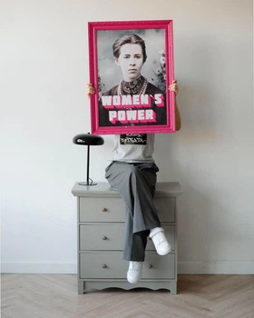 Картина Vidro Леся Українка "Women`s power", Тонка рама 33х43 см