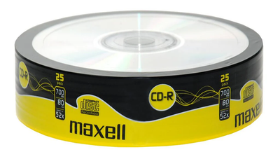Dyski Maxell CD-R 700 MB 52x 25 szt (4902580504793)