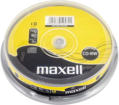 Dyski Maxell CD-R 700 MB 52x Cake 10 szt (4902580505721)