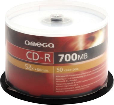 Dyski Omega CD-R 700 MB 52x Cake 50 szt (56352)