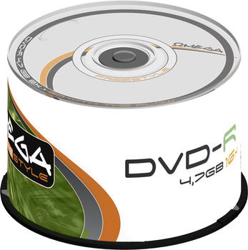 Dyski Omega Freestyle DVD-R 4.7 GB 16X Cake 50 szt (OMDF1650-)