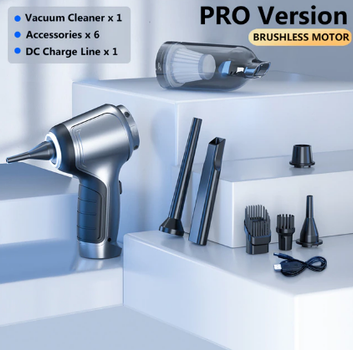 Бездротовий автомобільний пилосос Vacuum Cleaner HL-107 PRO Version st-6645 фільтр 1шт